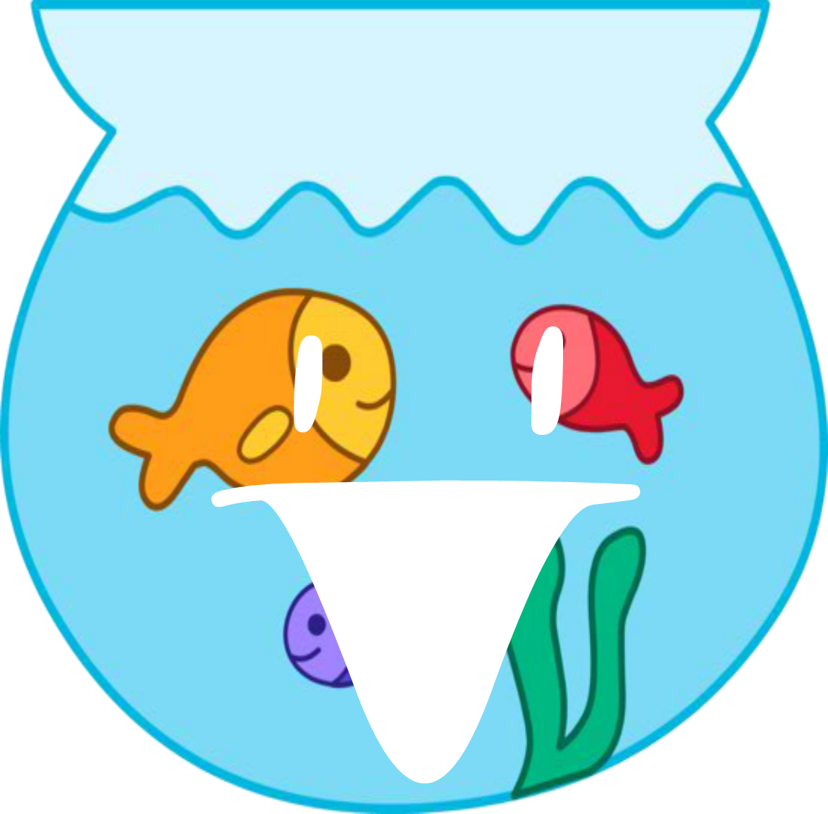 Fish Bowl - Fish In A Bowl Clipart (1175x1155), Png Download