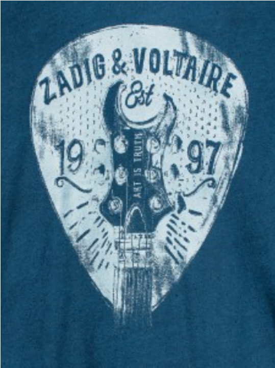 Zadig & Voltaire Kids Kita T-shirt Guitar Pick - Emblem (960x720), Png Download