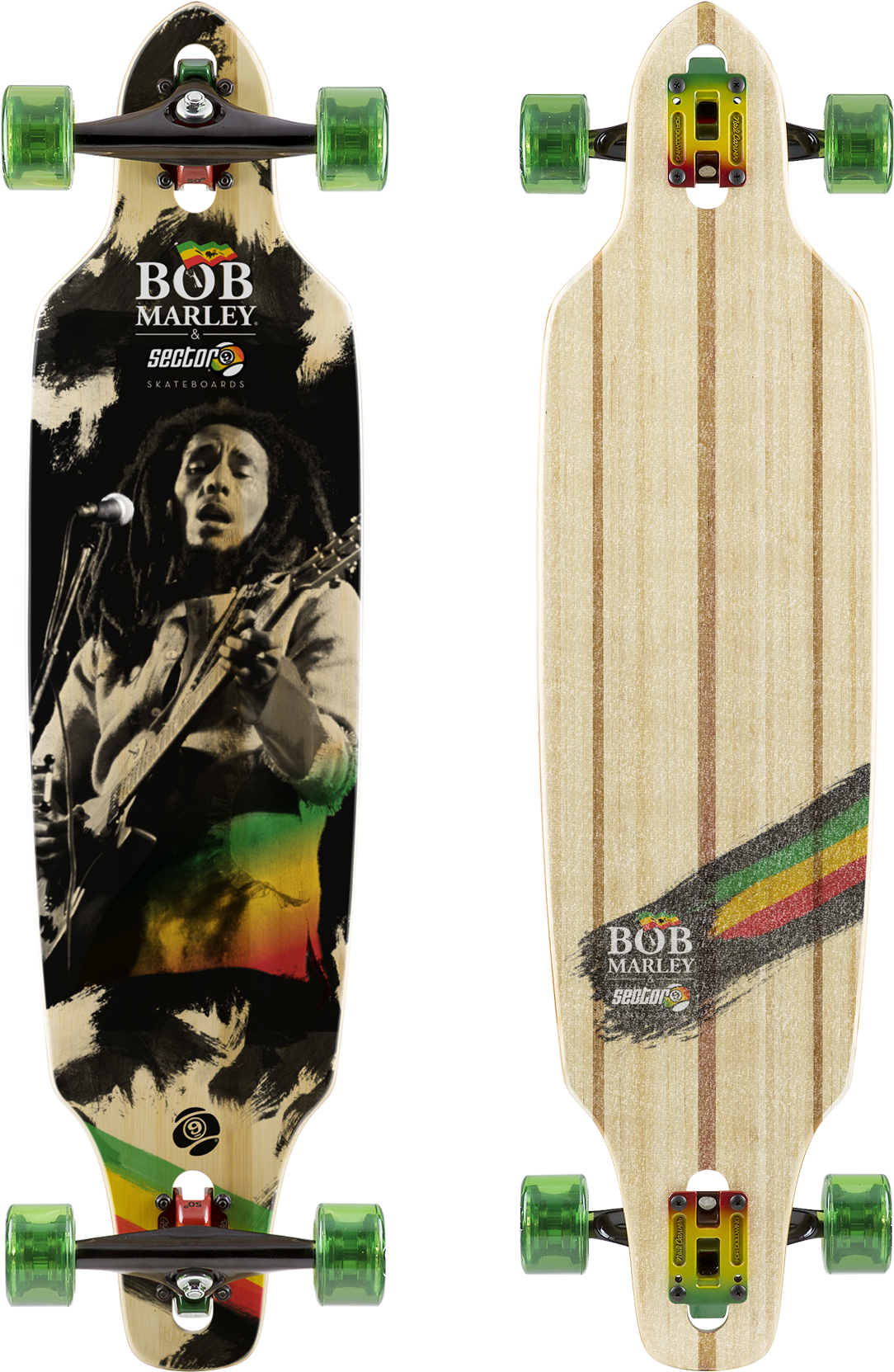 Bob Marley Skateboard Complete - Bob Marley Sector Nine (1800x1800), Png Download