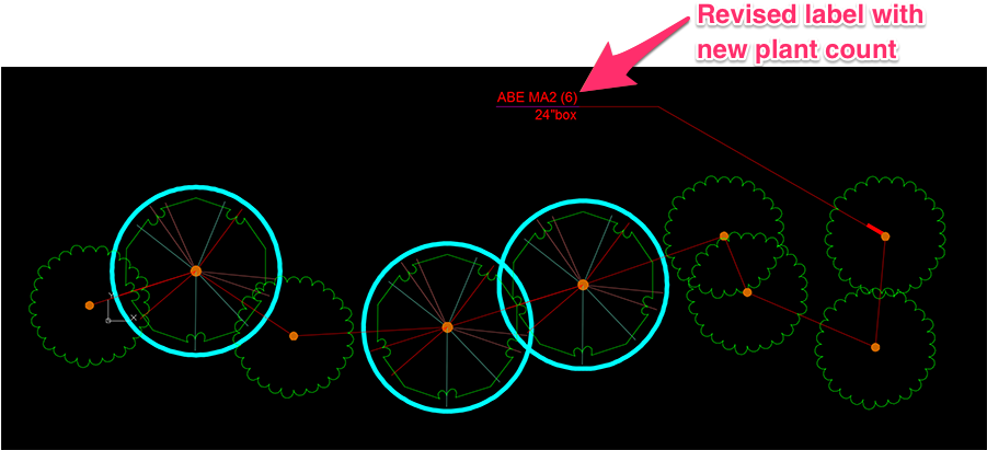 The Plant Labels Throughout Your Drawing Will Be Revised - Circle (900x426), Png Download