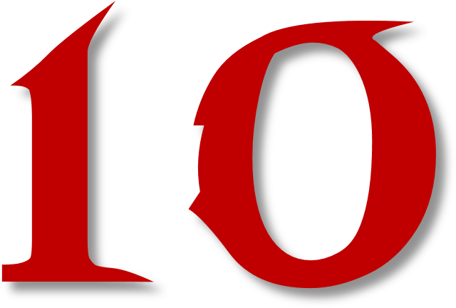 10 Number Transparent Images - Circle (799x462), Png Download