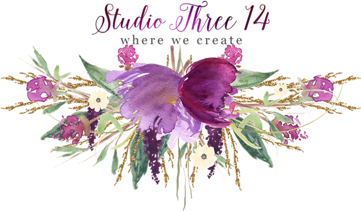 Purple And Gold Flower Watercolor (800x706), Png Download