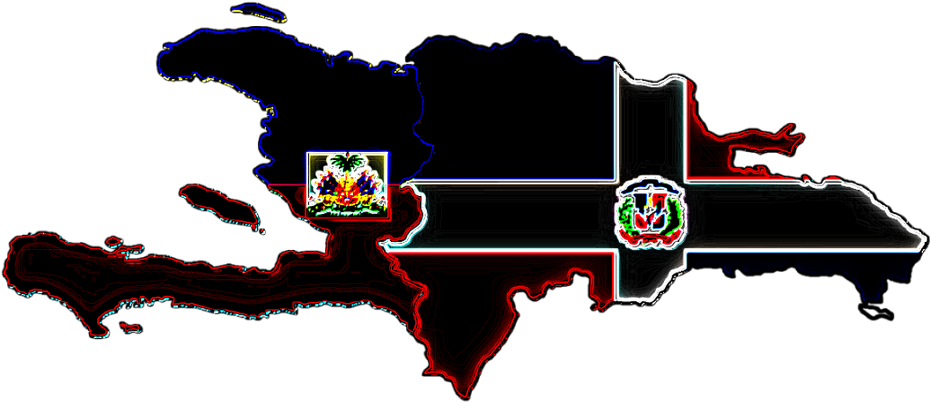 Haiti Map (1044x480), Png Download