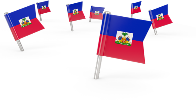 Square Flag Pins - Haiti Flag (640x480), Png Download