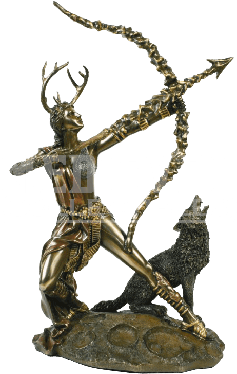 Artemis Statue - Arrow Shooting Greek God (768x768), Png Download