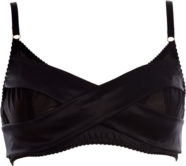 Black Widow Wrap Bra - Brassiere (1000x885), Png Download