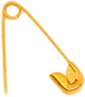 Free Png Download Gold Safety Pin Png Images Background - Peniti (850x771), Png Download