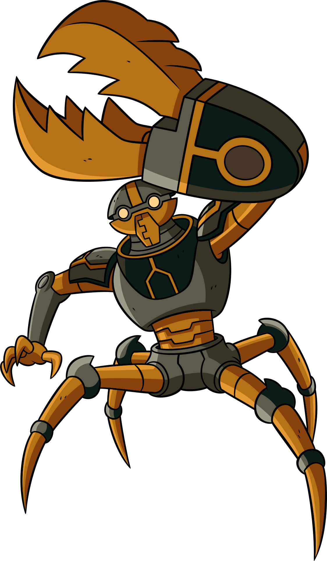 Kraab - Ben 10 Reboot Bounty Hunters (1124x1925), Png Download
