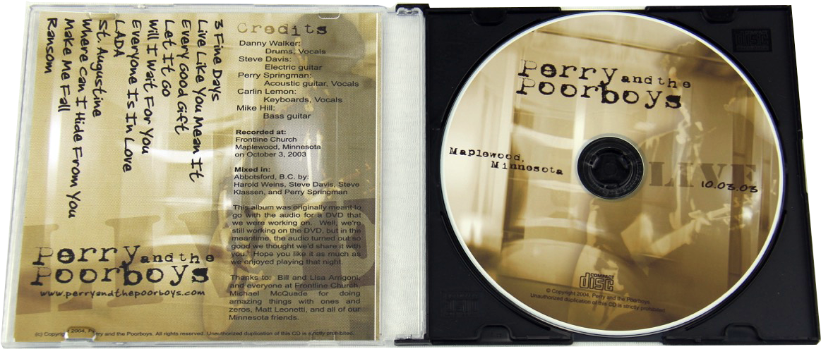 03 In Maplewood, Minnesota" Cd By Perry And The Poorboys - Cd (1280x854), Png Download