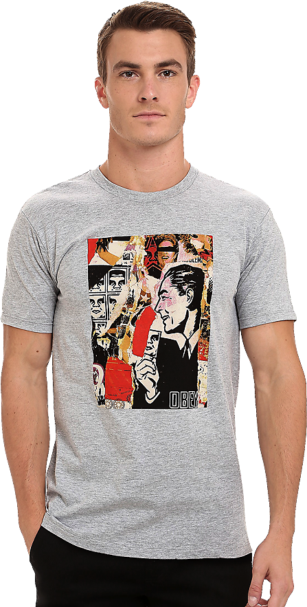 Post No Bills Heather Grey 9 Post No Bills Heather - Active Shirt (900x900), Png Download