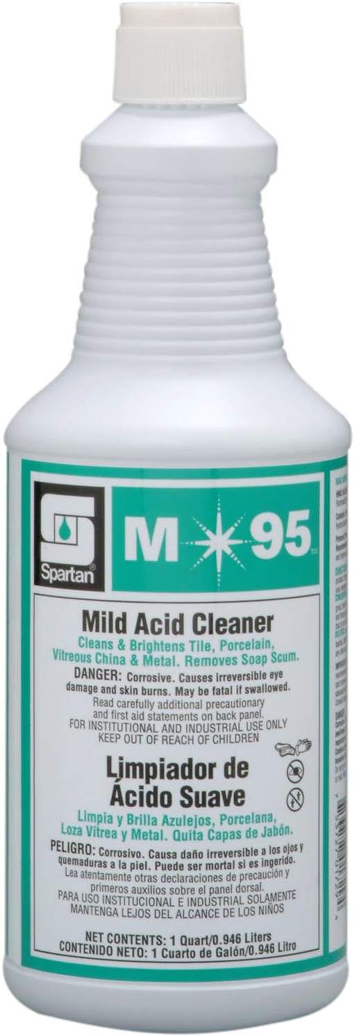 711503 M 95 - M95 Toilet Bowl Cleaner (1224x1713), Png Download