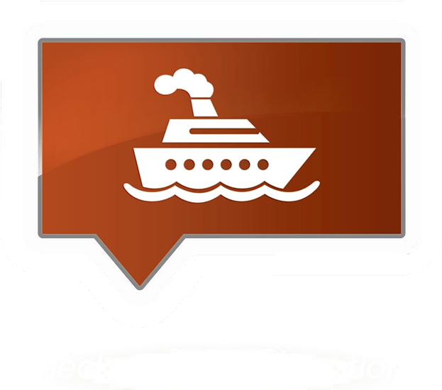 Tripadvisor Reviews - Ship Icon Red (622x577), Png Download