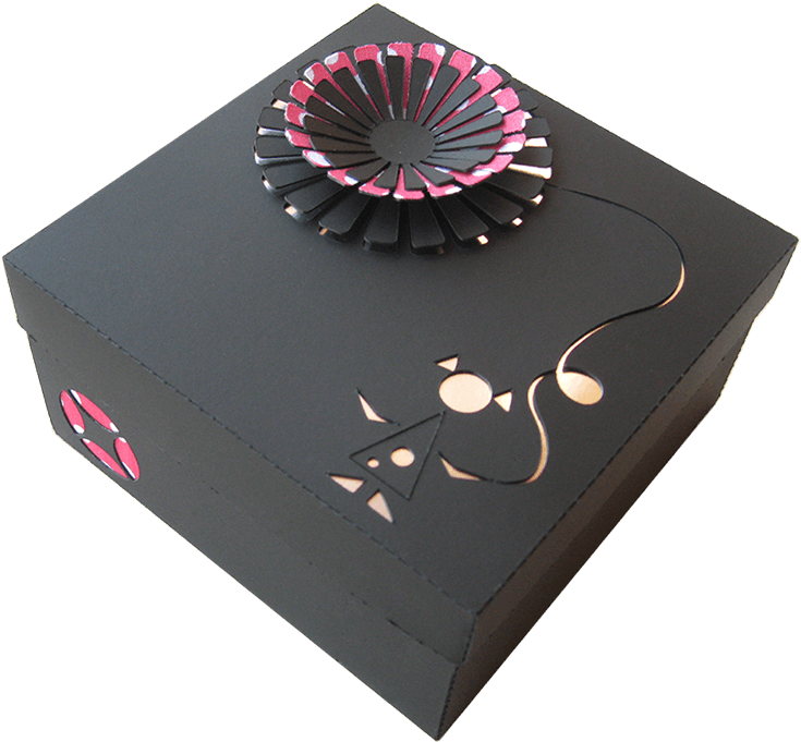 Cajas Regalo Estilo, Negra - Cajas Decoradas Para Regalo (940x705), Png Download