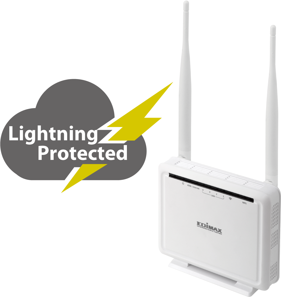 Edimax N300 Wireless Adsl Modem Router Ar-7286wnab - Modem Router Edimax (1210x1224), Png Download