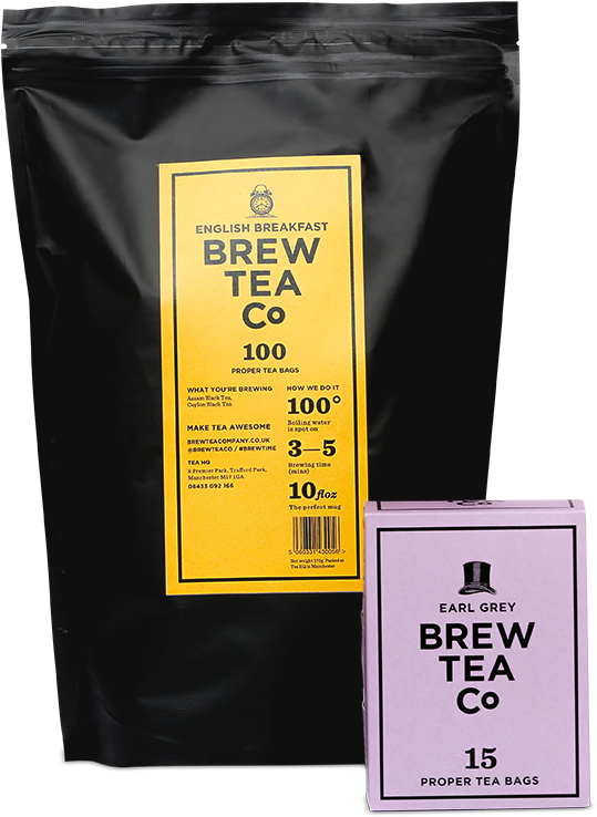 Brew Tea Co - Packaging And Labeling (800x800), Png Download