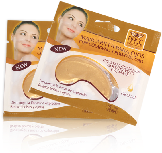 Gold Mask Ojos - Mascarilla Para Ojos Con Colageno Y Polvo (600x546), Png Download