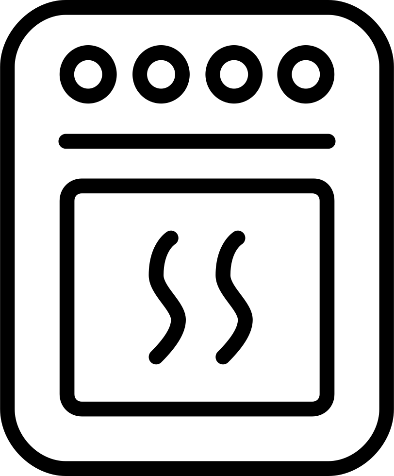 Png File Svg - Oven Png Icon (812x980), Png Download