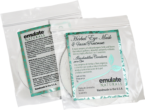Almohadillas Herbales Para Ojos - Packing Materials (668x882), Png Download