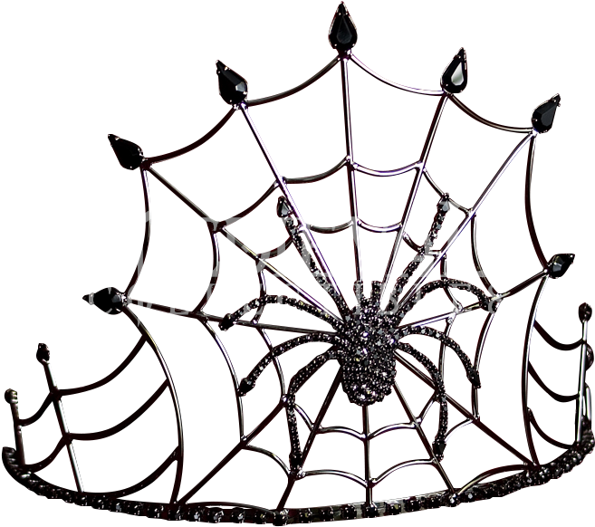 Gothic Queen Spider Crown - Spider Crown (656x656), Png Download