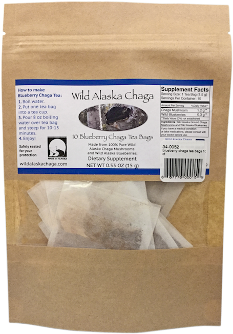 Blueberry Chaga Tea Bags - Paper (650x650), Png Download