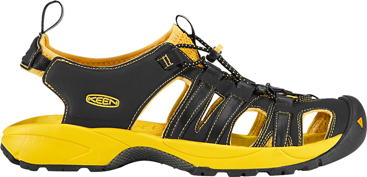 Yellow Black Sandal Png Image - Hiking Shoe (1200x800), Png Download