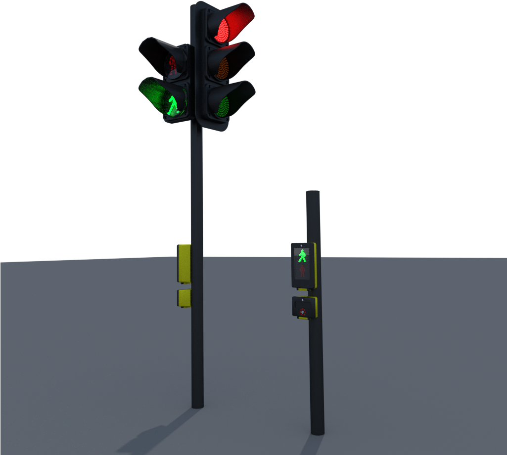 Traffic Light - Pedestrian Crossing Traffic Lights (1024x1024), Png Download