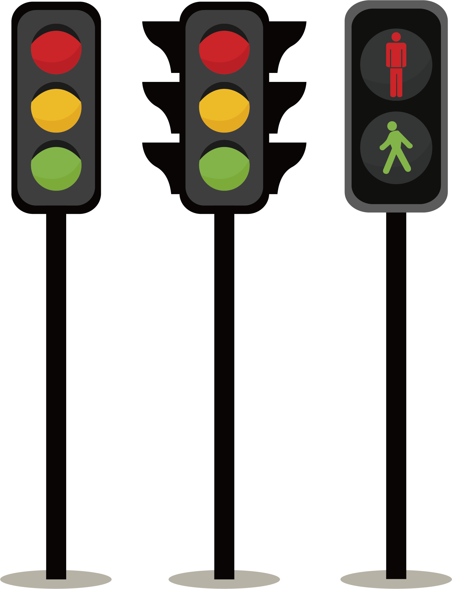 Adobe Illustrator Icon Creative Lights Material - Cartoon Traffic Light Png (1564x2035), Png Download