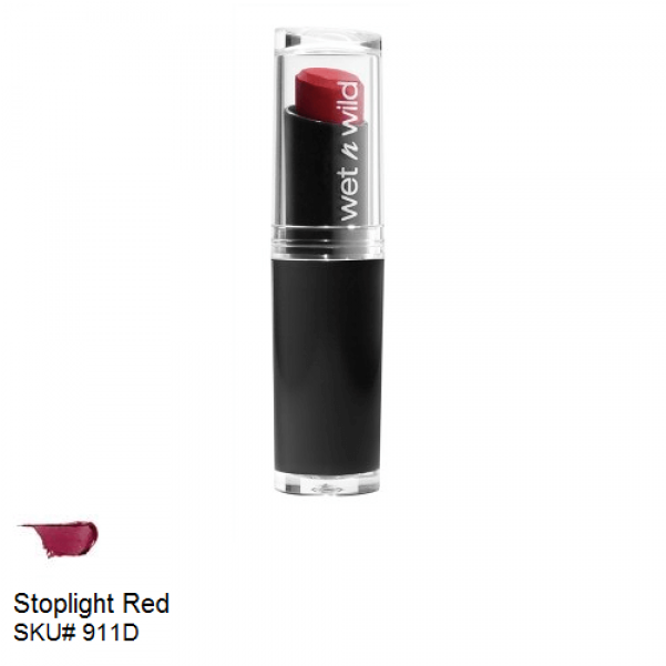 Wet N Wild, Lip Color Stoplight Red, 911d - Bottle (600x800), Png Download