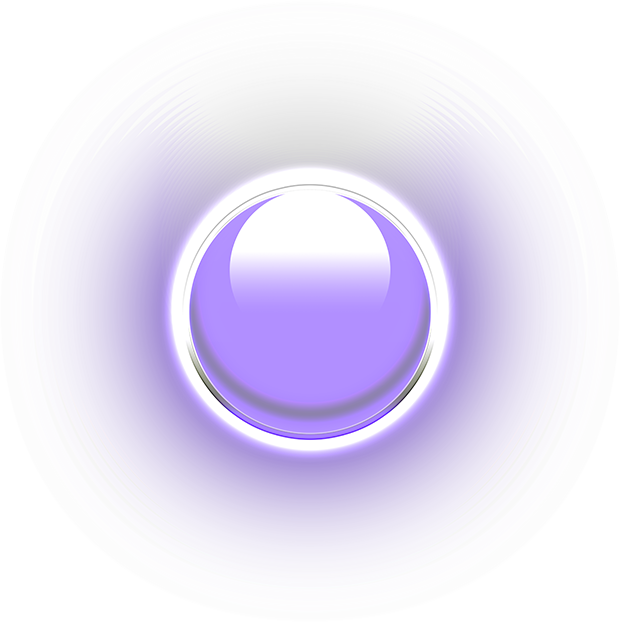 Btn Glow Purple - Circle (620x622), Png Download