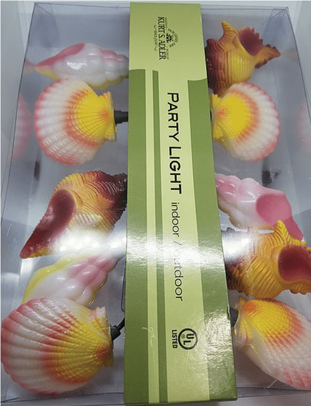 Seashell Party Lights - Cockle (800x800), Png Download