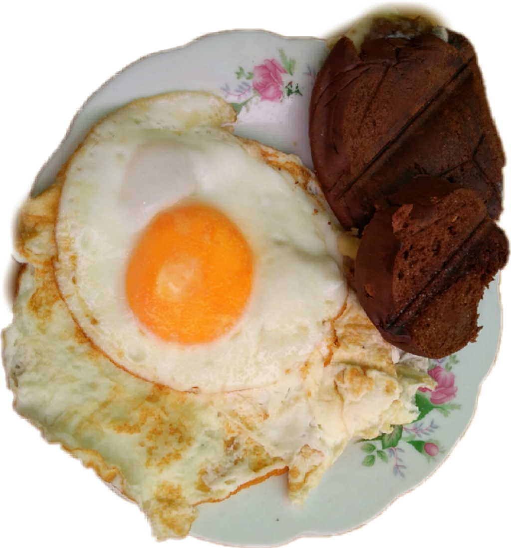 Comida Sticker - Fried Egg (1024x1097), Png Download