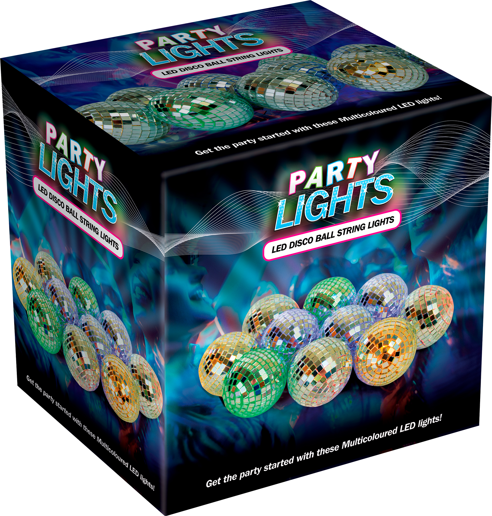 Led Disco Ball String Light - Disco Ball (1692x1772), Png Download