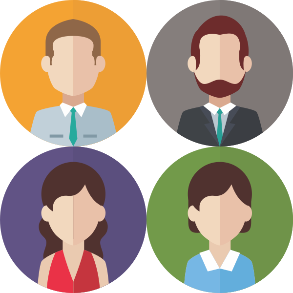 Employee Maintenance - Personas Illustration Noir Et Blanc (600x600), Png Download