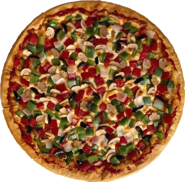 Pizza Fast Food (600x590), Png Download