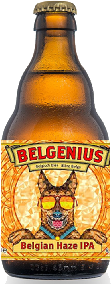 Belgenius Ipa V=1533522489 - Beer (1000x1000), Png Download