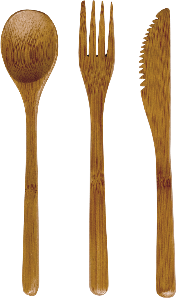 Bamboo Flatware Set - Fork (1200x1200), Png Download