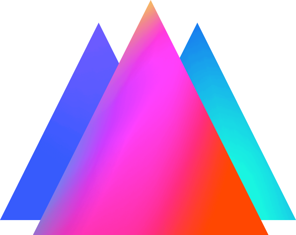 Triangles - Electric Blue (990x788), Png Download