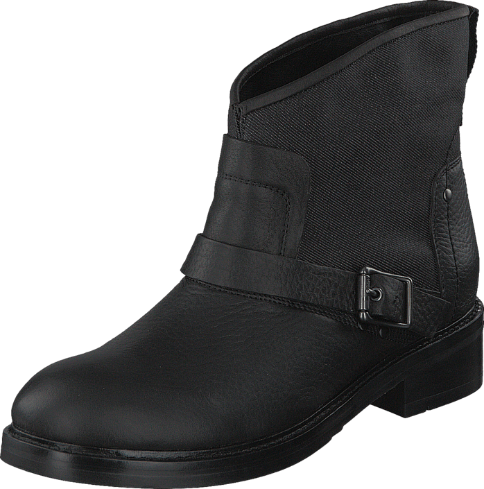 Leon Boot Black - Dress With Low Heel Ankle Boots (698x705), Png Download