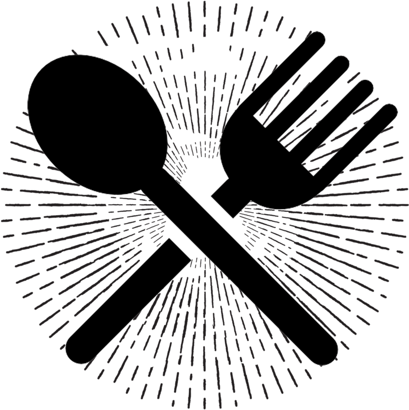 Silverware - Spoon And Fork Silhouette (1000x1000), Png Download