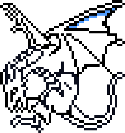 Sorry Dragon - Pixelated Dragon (640x610), Png Download