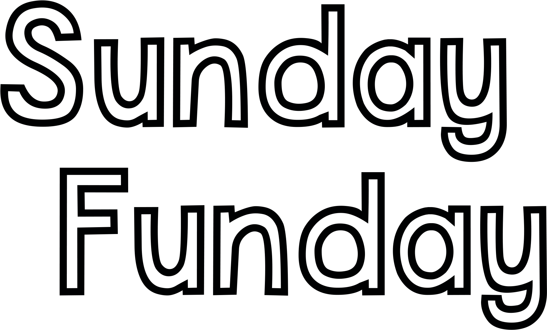 Start By Cutting Out The Sunday Funday Svg File With Calligraphy Full Size Png Download Seekpng