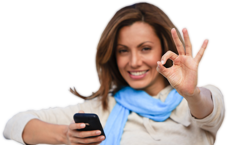 La Manera Mas Chapina De Llamar - Mujer Con Celular Png (893x571), Png Download