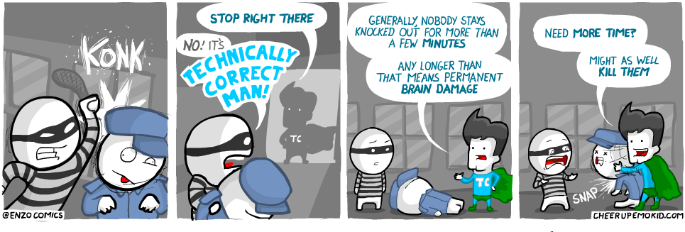 Technically Correct Man Meme (980x335), Png Download