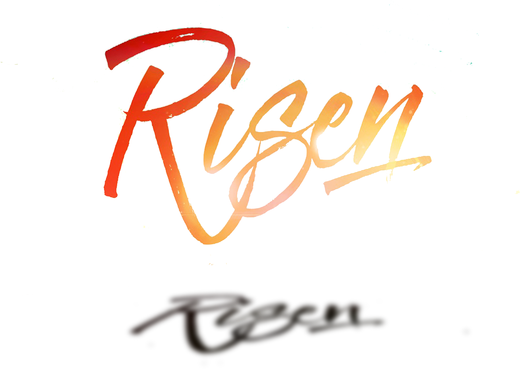 Risen - Calligraphy (2100x1500), Png Download