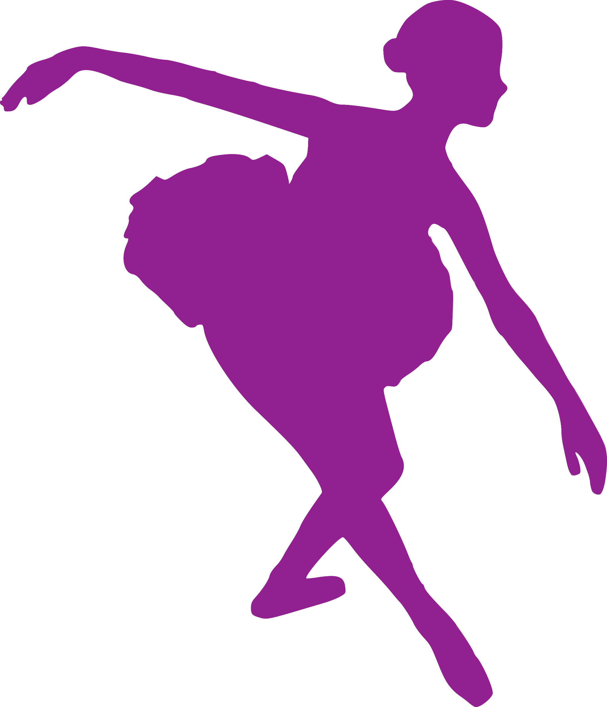 2061 X 2400 1 - Bailarinas De Cor Rosas (2061x2400), Png Download