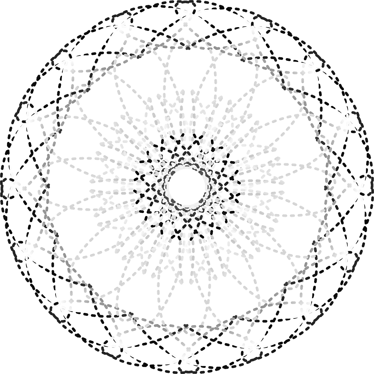 Ornament Round Decorative - Ornament (1280x1280), Png Download