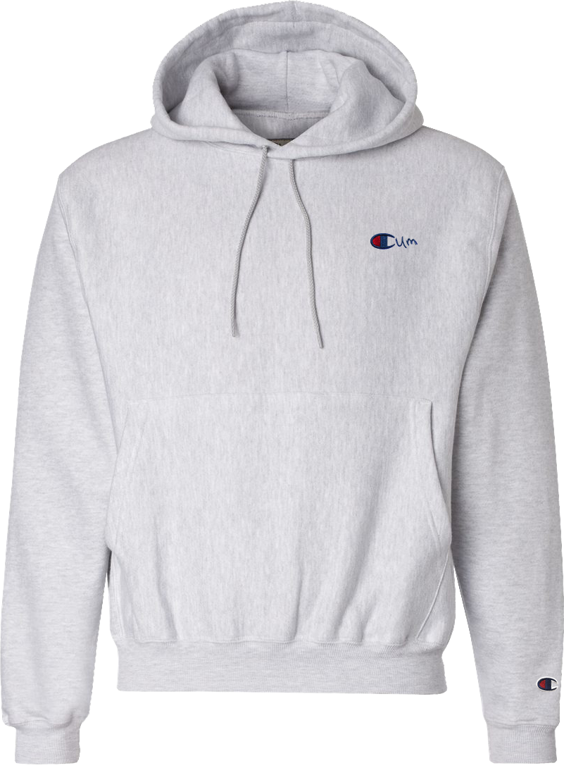 Champion Hoodie Grey Logo (801x1090), Png Download