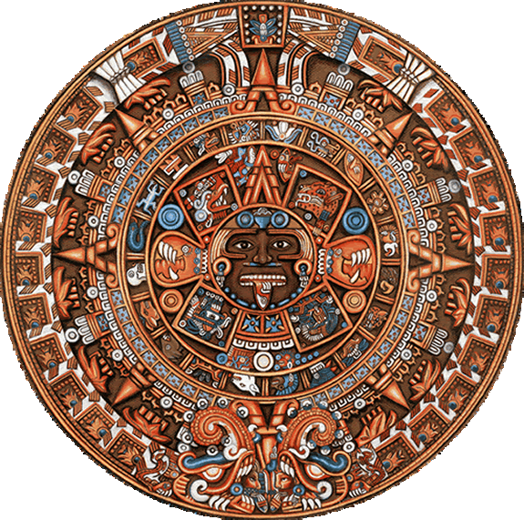 Calendar Aztec - Tonalmachiotl (575x571), Png Download