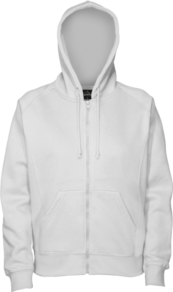 Fhi Womens 280 Zip Hoodie - White Zip Hoodie Png (550x928), Png Download