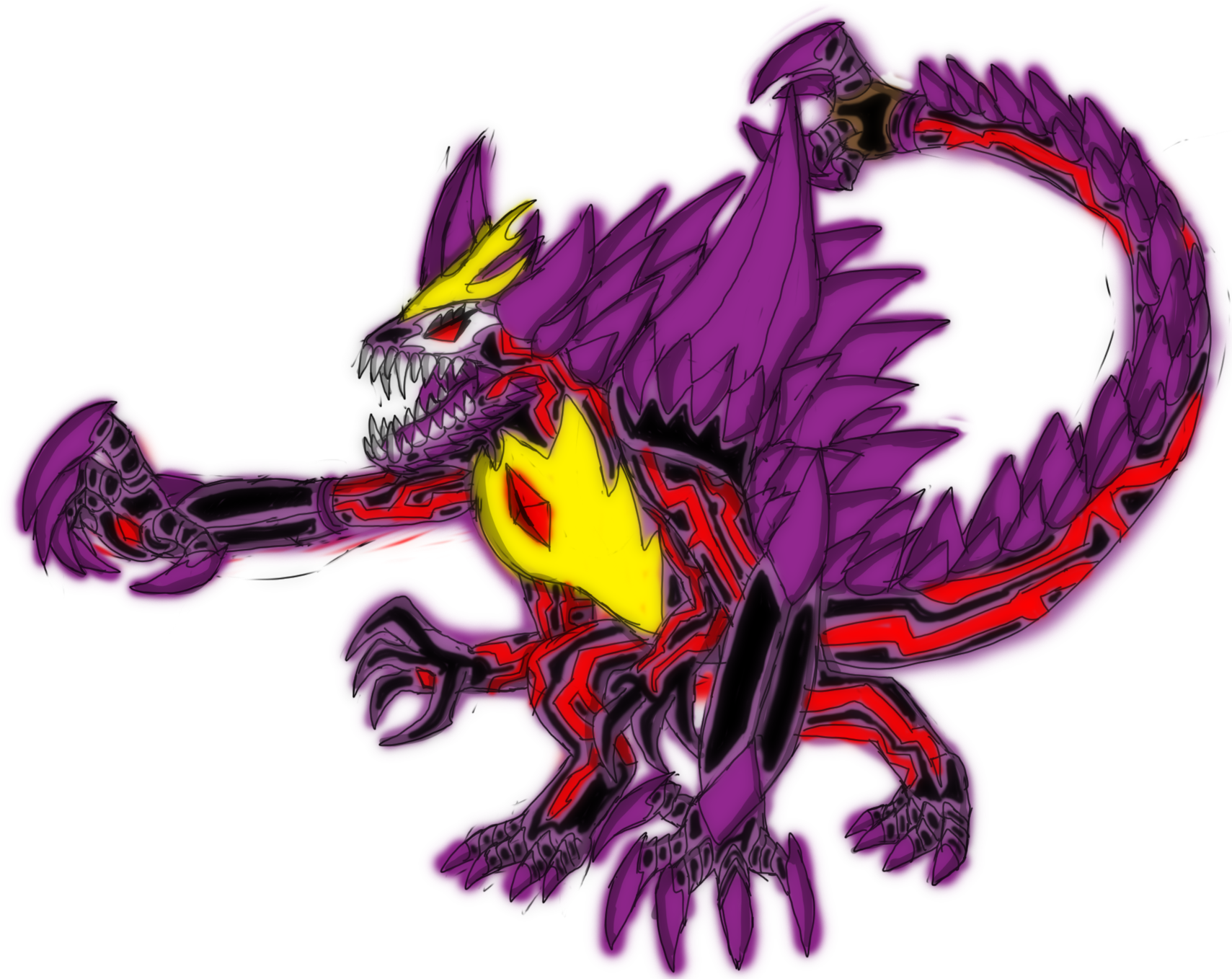 Bbcf Kysttra Nightmare Villain - Dragon (1709x1358), Png Download